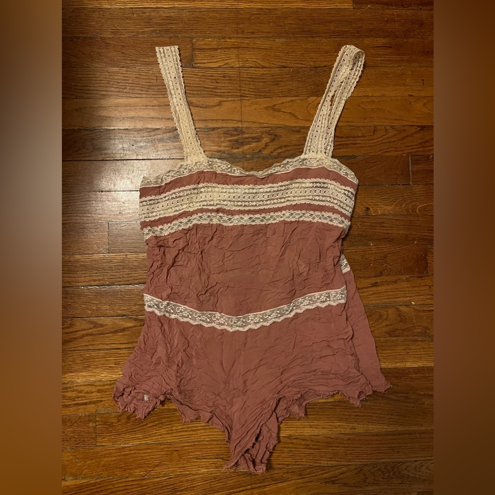 Free People Blush Pink Lace Flapper Intimately Sleepwear